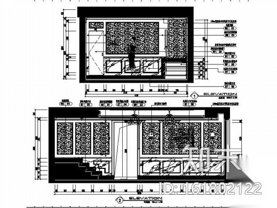 欧式时尚有活力别墅家装施工图cad施工图下载【ID:161802122】