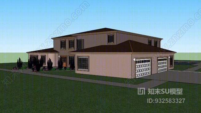 豪宅SU模型下载【ID:932583327】