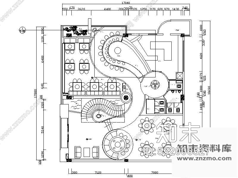 施工图重庆现代双层火锅酒楼施工图含效果施工图下载【ID:532006527】