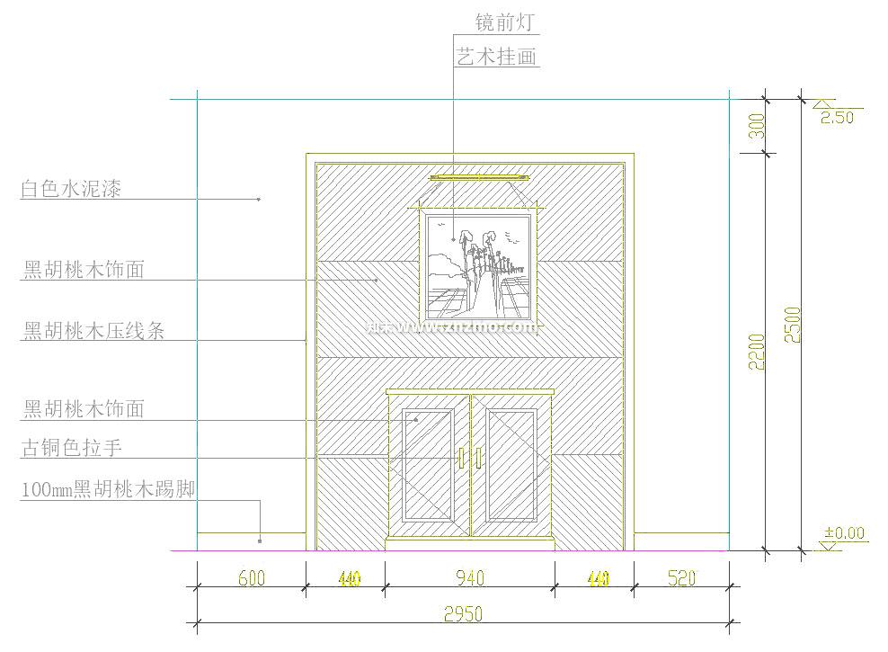 鞋柜cad施工图下载【ID:180671137】