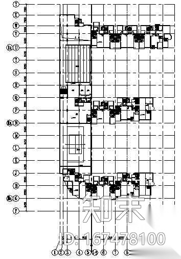 某高层住宅小区建筑规划总图cad施工图下载【ID:167478100】