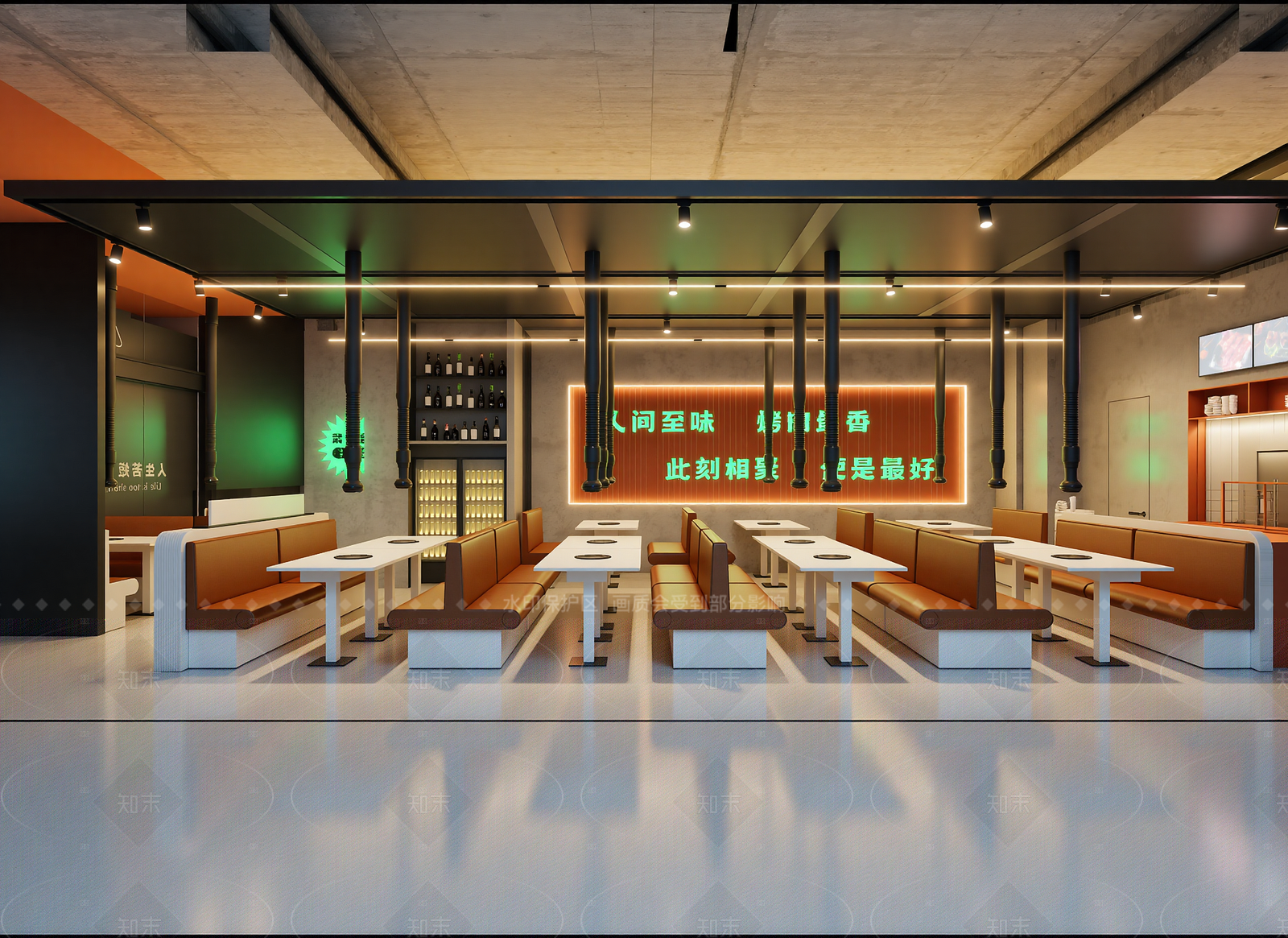 工业风火锅店3D模型下载【ID:1214572657】