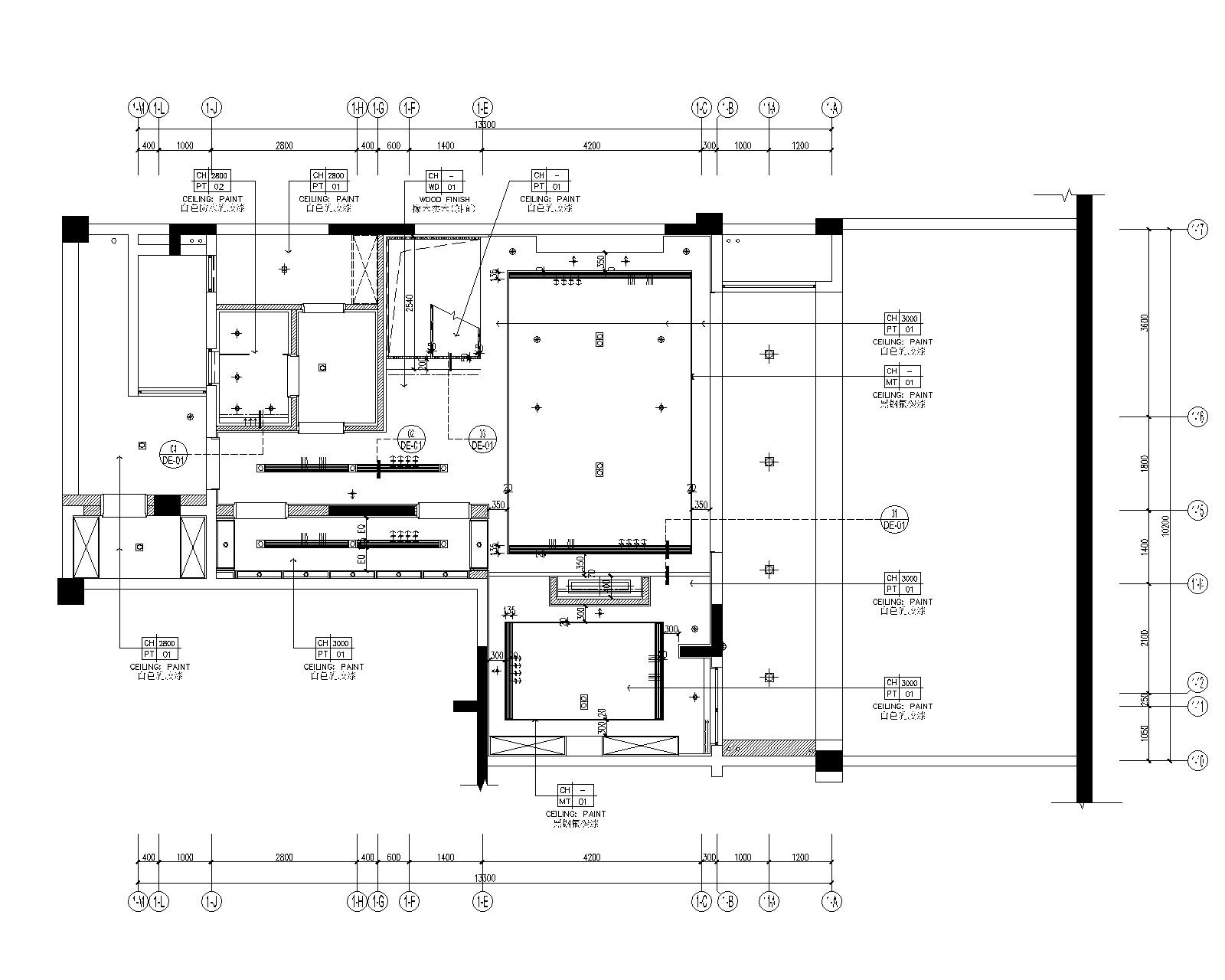 重庆万科悦湾350平复式样板房室内设计cad施工图 设计方
