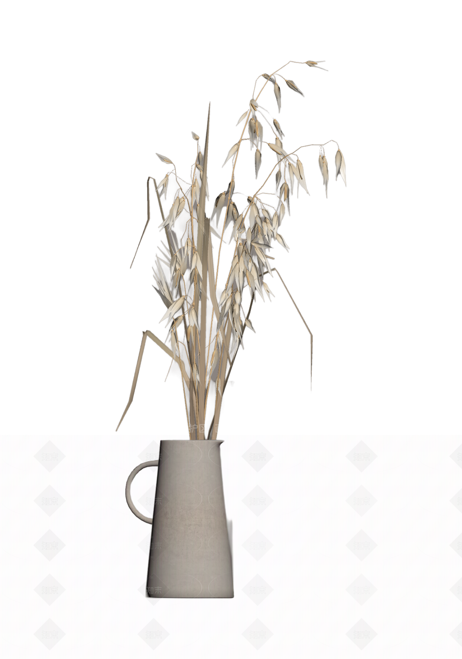 干草花瓶装饰3D模型下载【ID:1206182753】