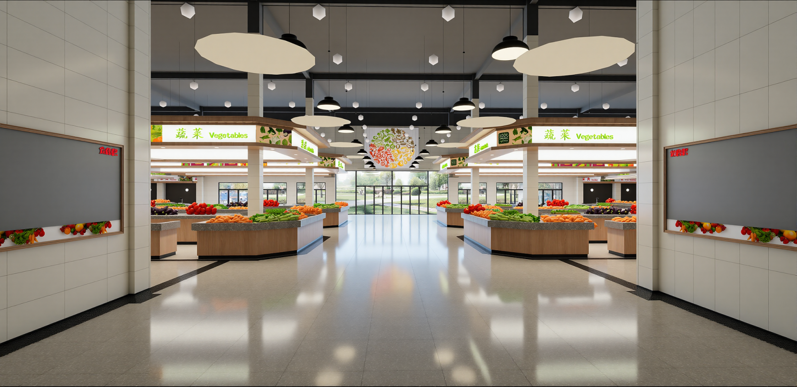 现代超市SU模型下载【ID:1215207108】