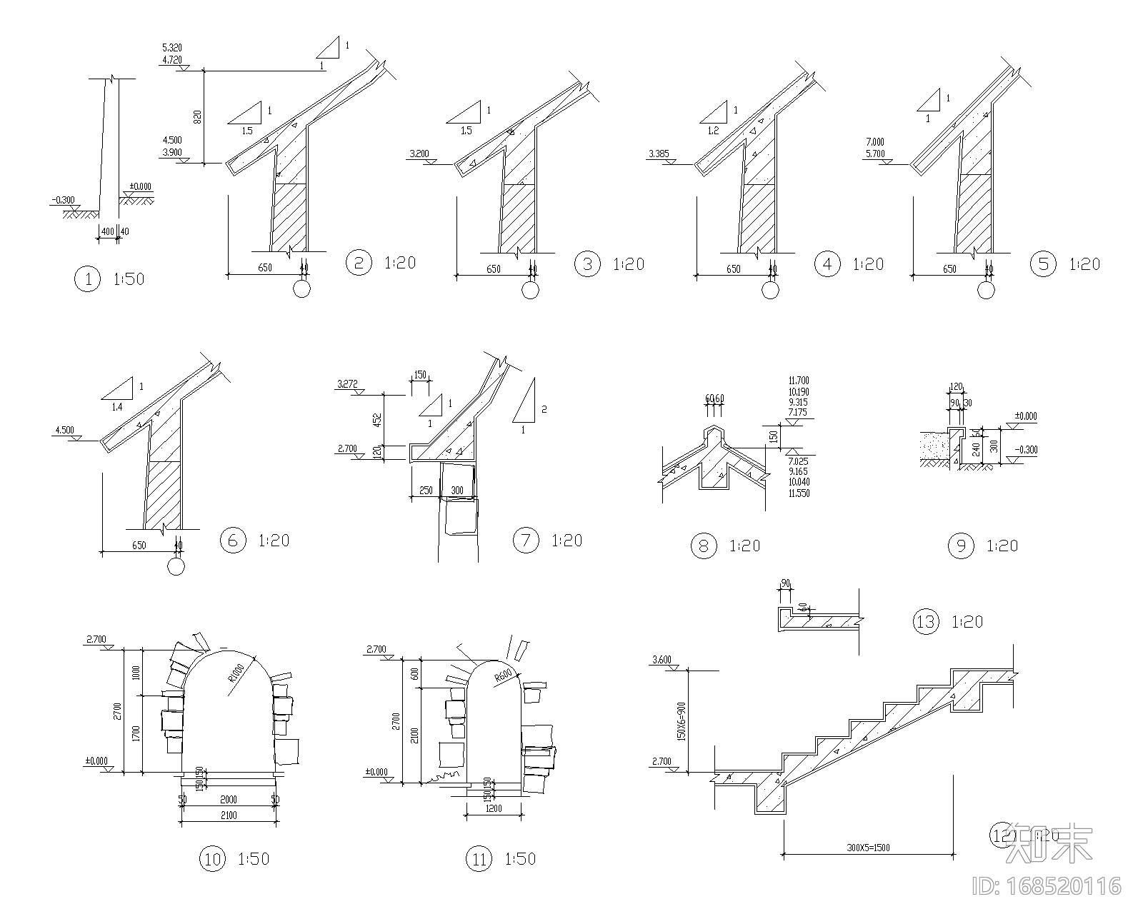 特色园林景观建筑设计施工图施工图下载【ID:168520116】