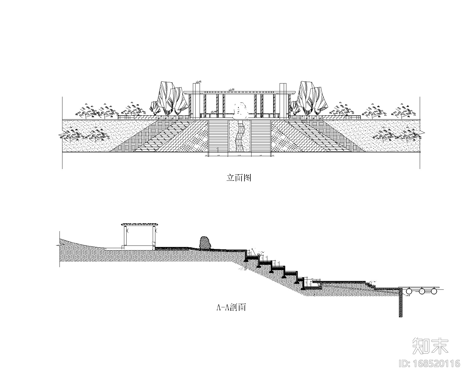 特色园林景观建筑设计施工图施工图下载【ID:168520116】