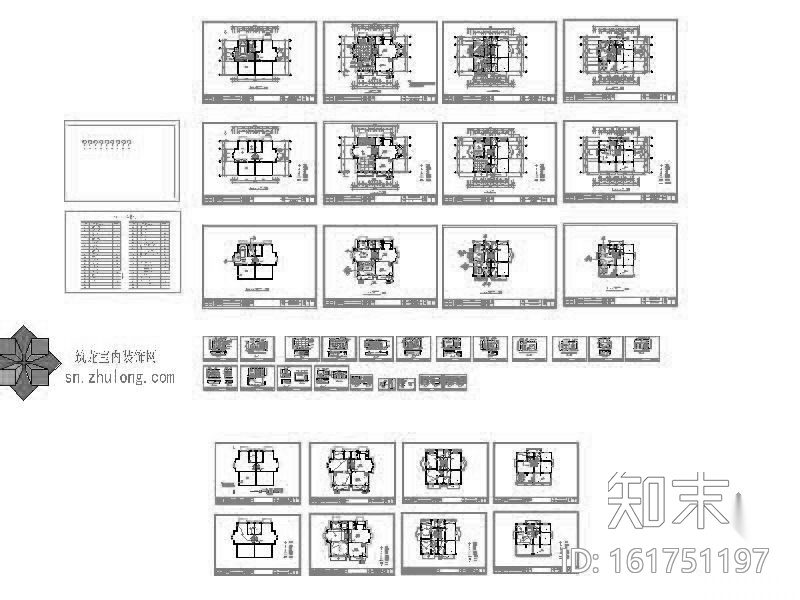 法式别墅设计装修图cad施工图下载【ID:161751197】