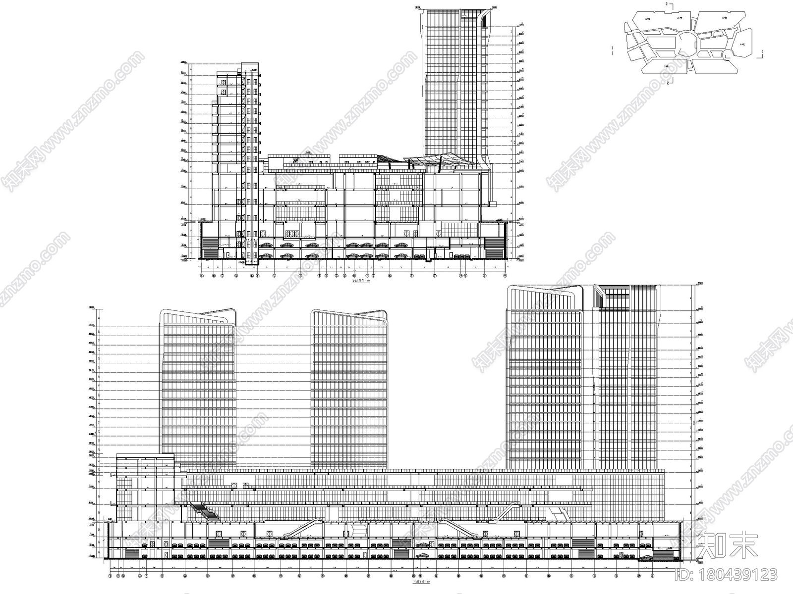 [广东]钜星汇商业广场商办酒店建施图纸2016施工图下载【ID:180439123】