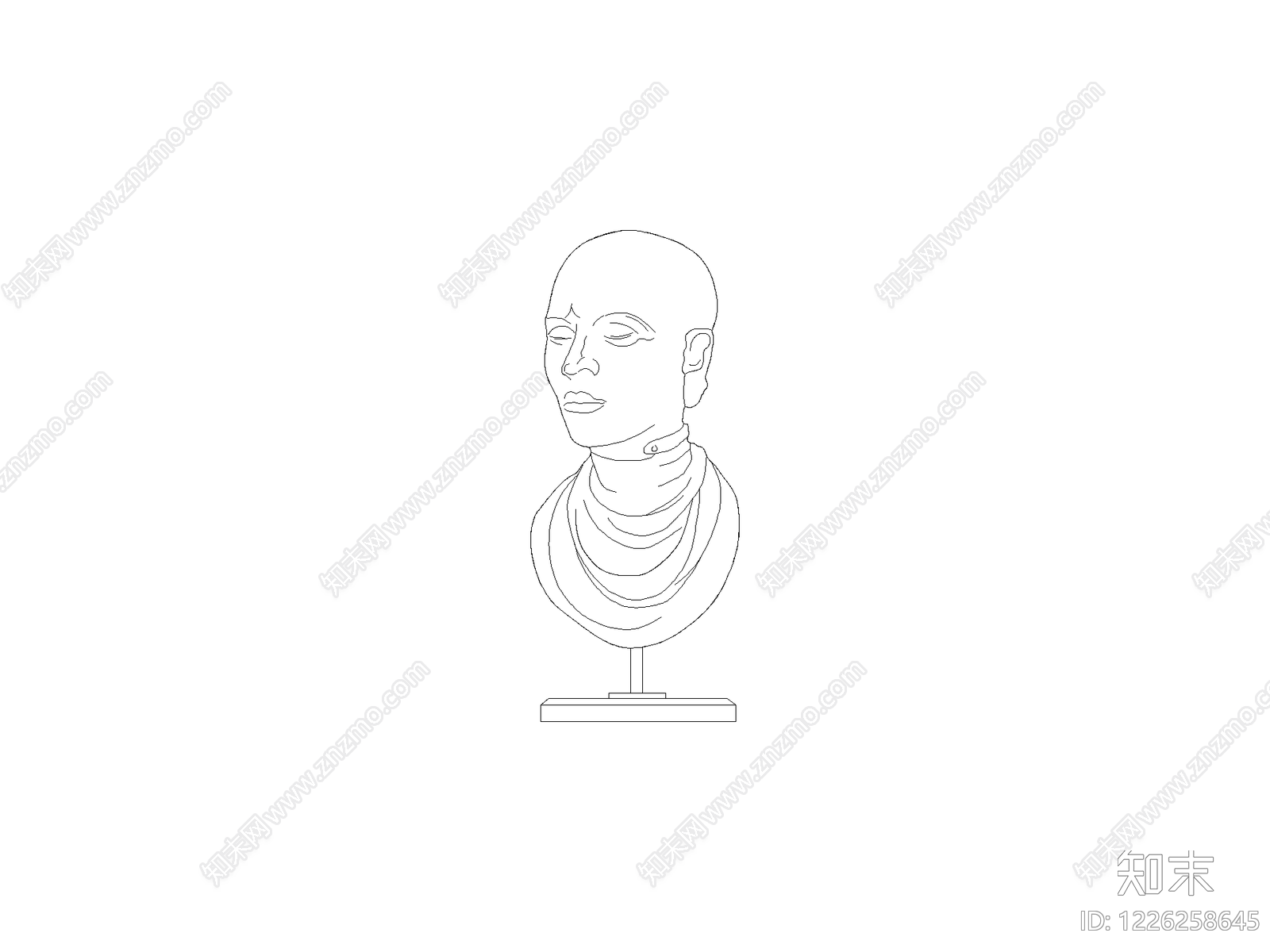 佛龛佛像CAD图纸