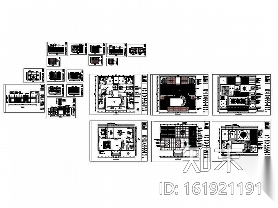 双层别墅设计方案图cad施工图下载【ID:161921191】