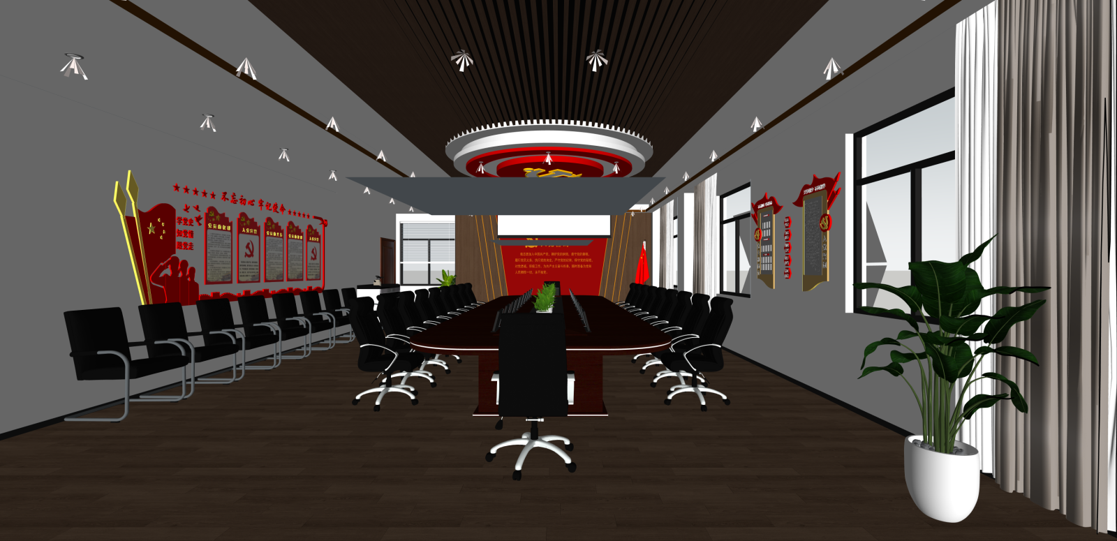 现代其他办公区域SU模型下载【ID:1216018560】