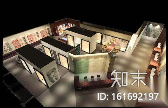 某陶瓷展厅装修图(含效果)cad施工图下载【ID:161692197】