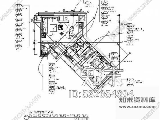 施工图成都高档商务酒店标准套房施工图cad施工图下载【ID:532054694】