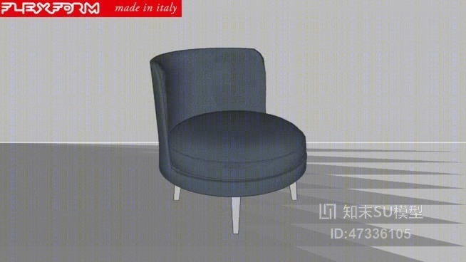 flexform安东尼奥citterio感觉良好的扶手椅SU模型下载【ID:47336105】