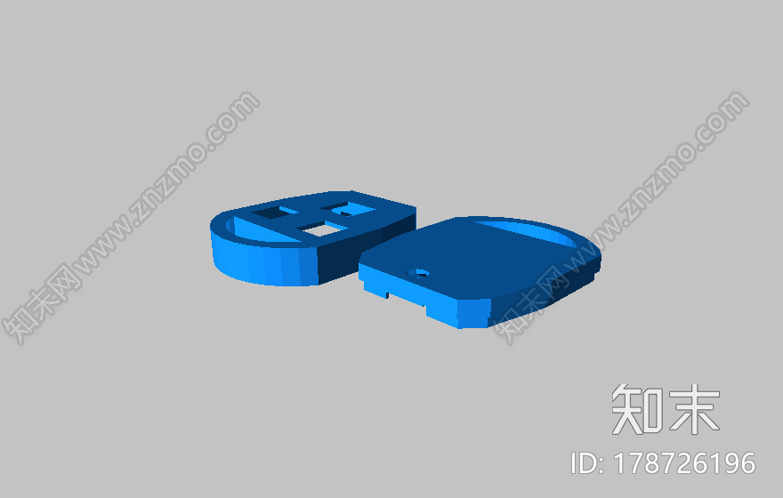 车钥匙把的替换零件3d打印模型下载【ID:178726196】