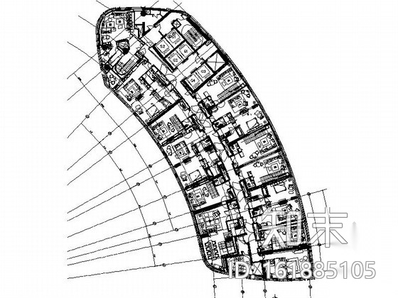 [上海]时尚商业区现代酒店客房样板间施工图（含实景照片...施工图下载【ID:161885105】