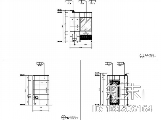 [山东]时尚KTV包间室内装修图（含效果）cad施工图下载【ID:161806164】