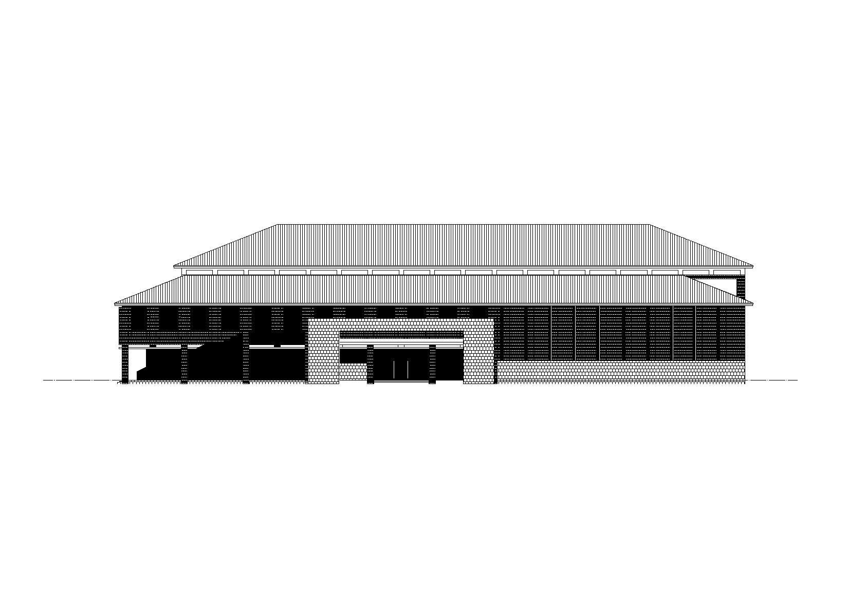 [河南]洛阳师范学院一食堂建筑施工图（CAD）cad施工图下载【ID:165158145】