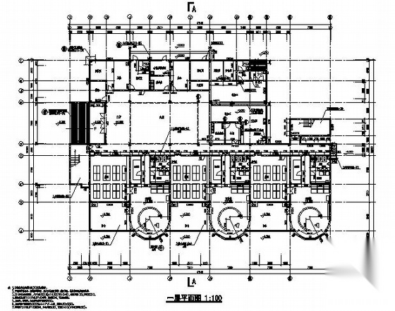 [杭州市西湖区]某中型幼儿园建筑设计施工图cad施工图下载【ID:166211116】