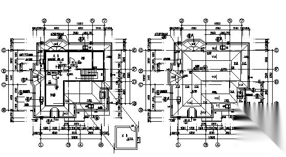 某工程G型三层别墅建筑施工图cad施工图下载【ID:149917145】