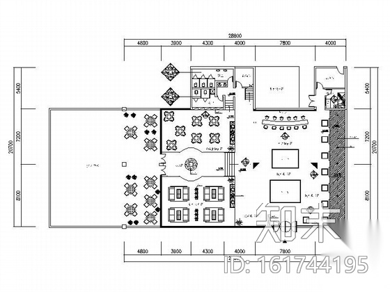 某售楼处装修施工图cad施工图下载【ID:161744195】
