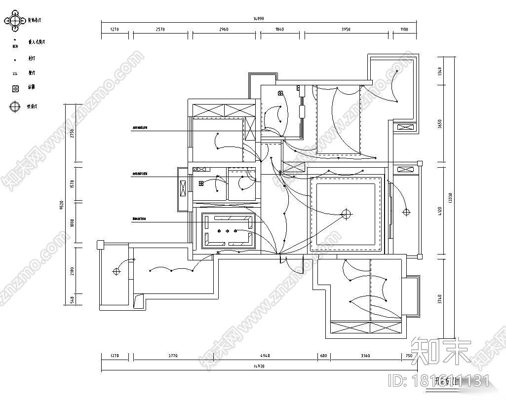 [江苏]常熟世茂三期现代简约风格现代简约室内施工图设计cad施工图下载【ID:181611131】