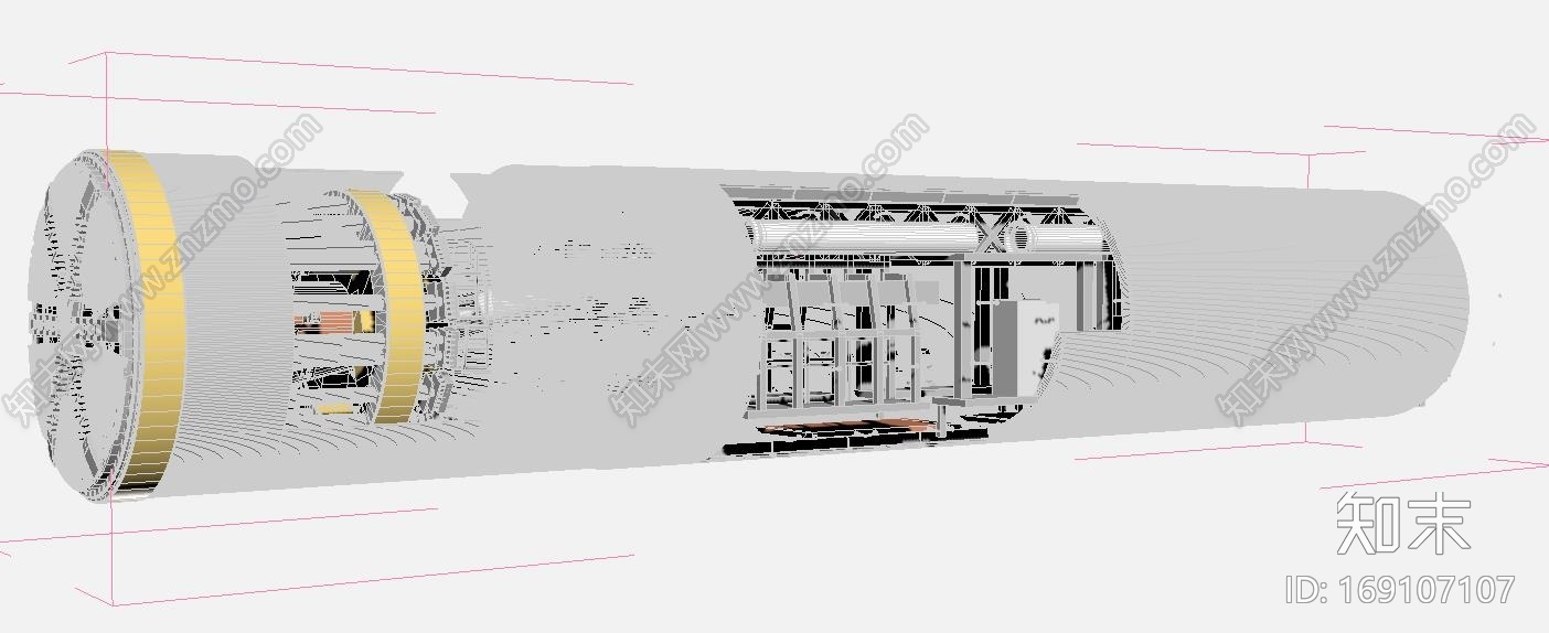 盾构机模型CG模型下载【ID:169107107】