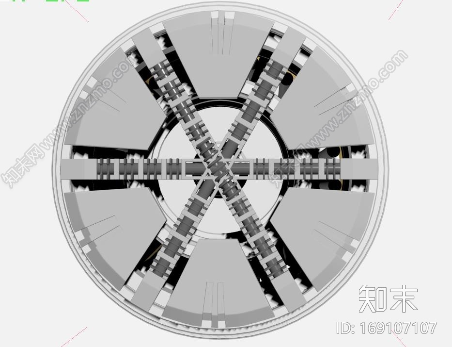 盾构机模型CG模型下载【ID:169107107】