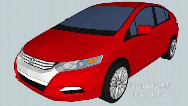 2010本田Insight混合动力车SU模型下载【ID:47302494】