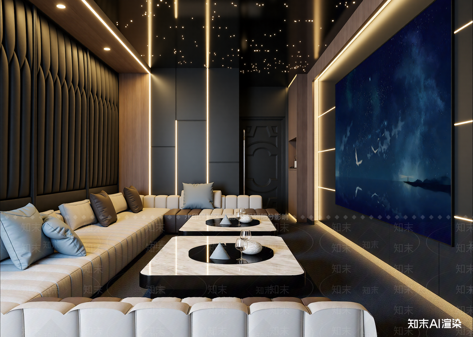 现代包厢3D模型下载【ID:1214453091】