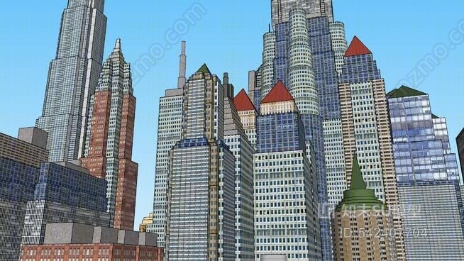 大厦SU模型下载【ID:542407704】