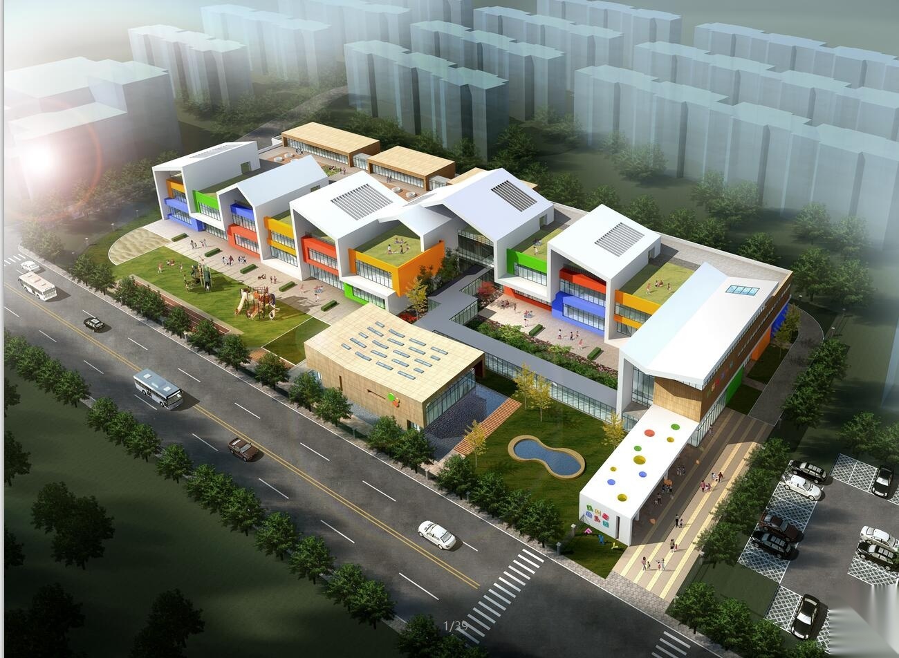 幼儿园建筑方案设计文本CAD+JPG(60页)施工图下载【ID:151539100】