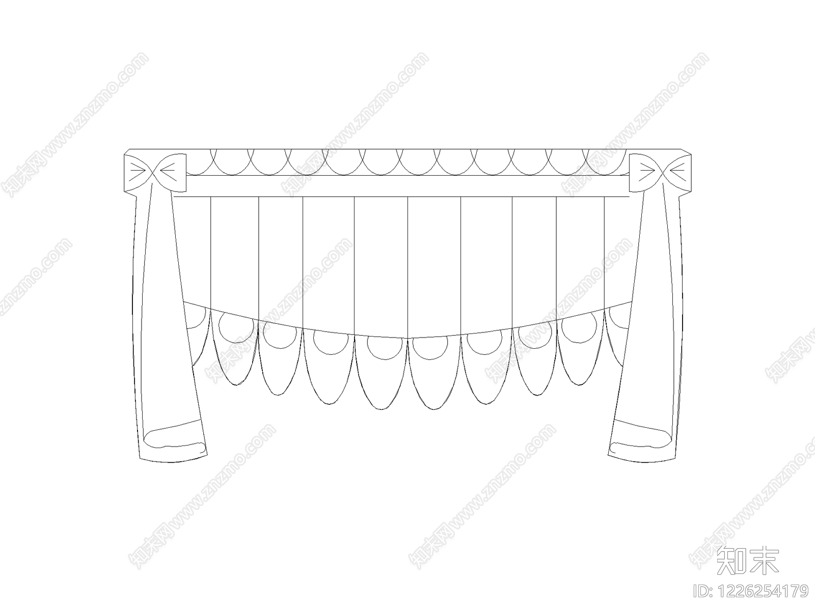 窗帘CAD图纸