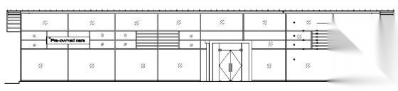 佛山市顺德区某汽车展厅建筑施工图cad施工图下载【ID:165143121】