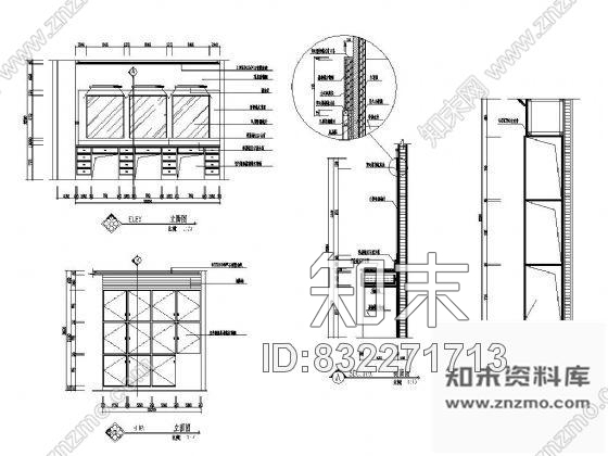 图块/节点舞厅男化妆间详图cad施工图下载【ID:832271713】