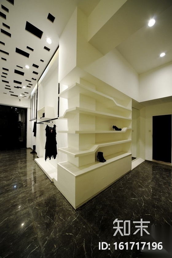 [厦门]现代时尚服饰店设计CAD施工图（含实景）cad施工图下载【ID:161717196】