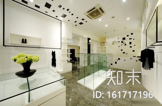 [厦门]现代时尚服饰店设计CAD施工图（含实景）cad施工图下载【ID:161717196】