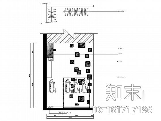 [厦门]现代时尚服饰店设计CAD施工图（含实景）cad施工图下载【ID:161717196】