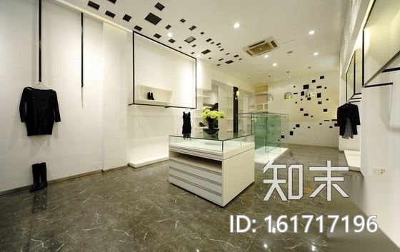 [厦门]现代时尚服饰店设计CAD施工图（含实景）cad施工图下载【ID:161717196】