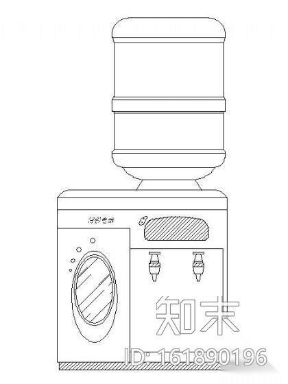 饮水机图块施工图下载【ID:161890196】