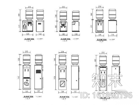 饮水机图块施工图下载【ID:161890196】