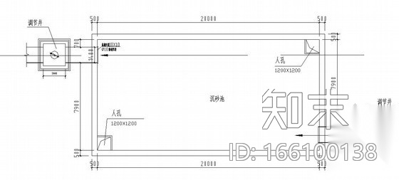 某市排涝沉沙池设计图cad施工图下载【ID:166100138】