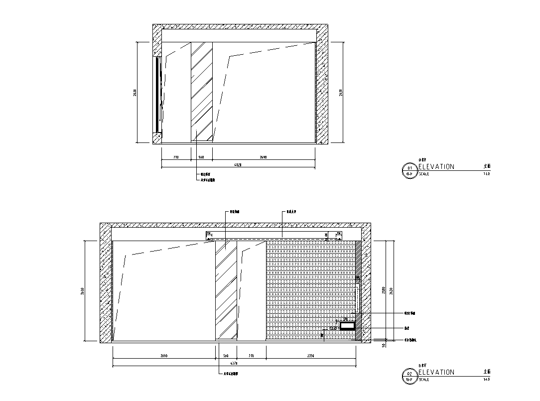 [江苏]湖玺两层别墅样板房室内装饰施工图及效果图cad施工图下载【ID:161773191】