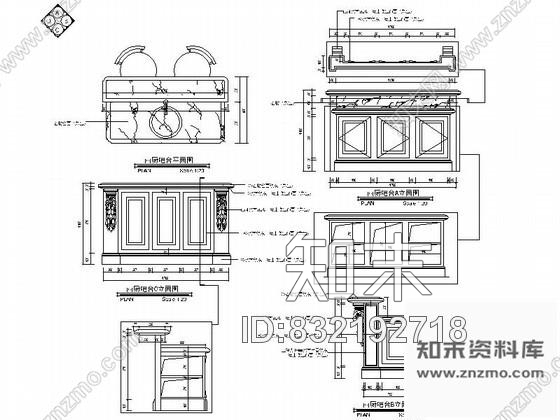 图块/节点实木豪华吧台详图cad施工图下载【ID:832192718】