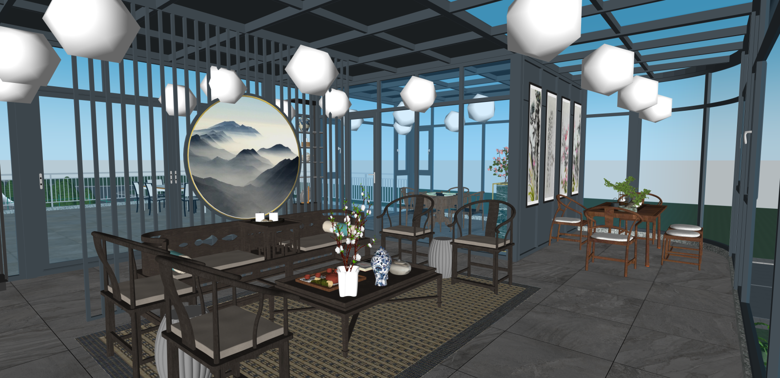 现代小公建SU模型下载【ID:1216056979】