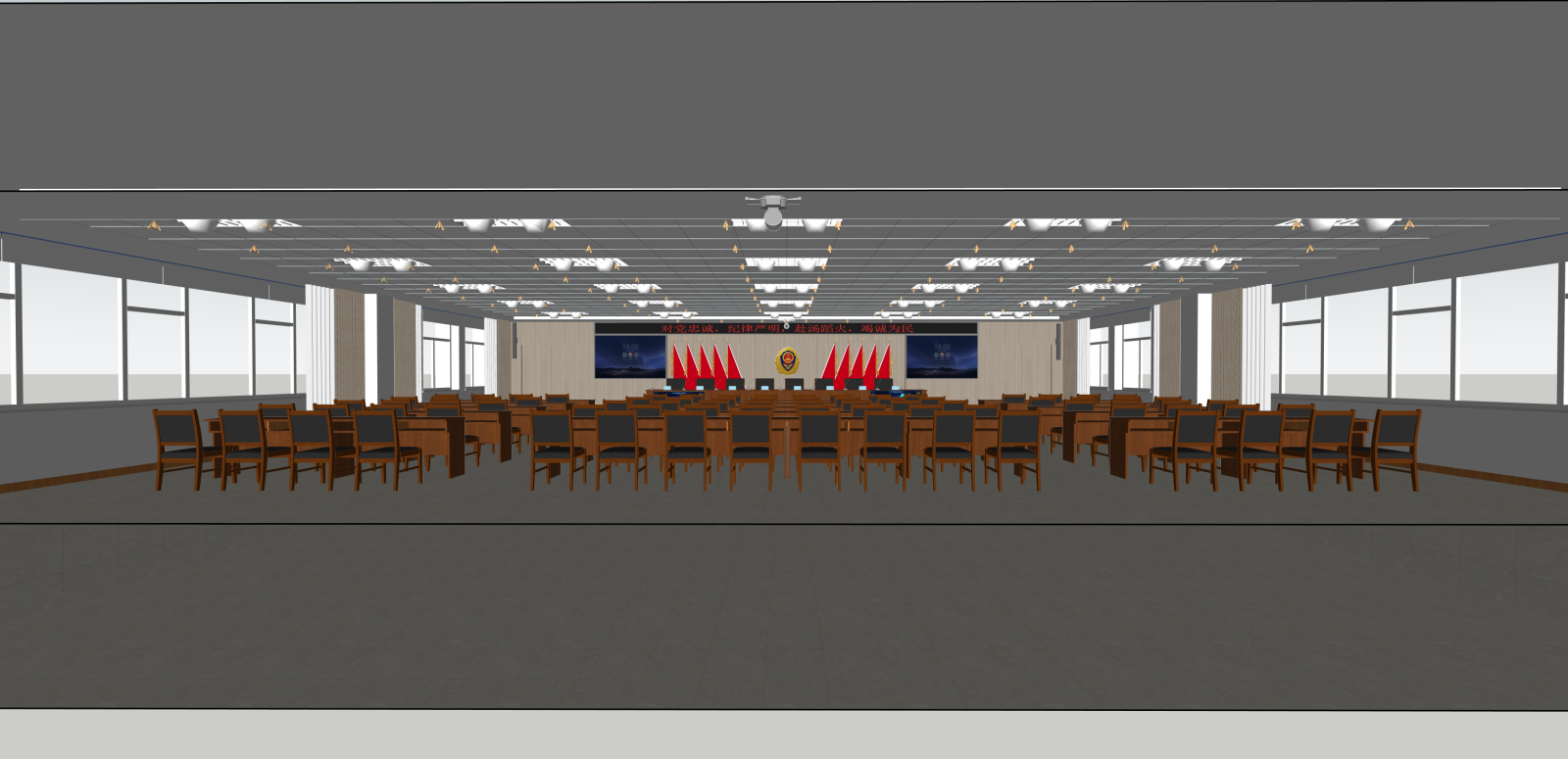 现代报告厅SU模型下载【ID:1216037752】