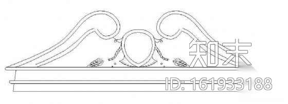 花饰浮雕cad施工图下载【ID:161933188】