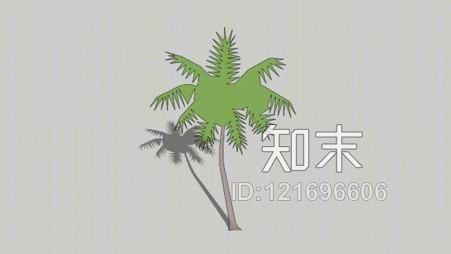 2D示意棕榈树SU模型下载【ID:121696606】