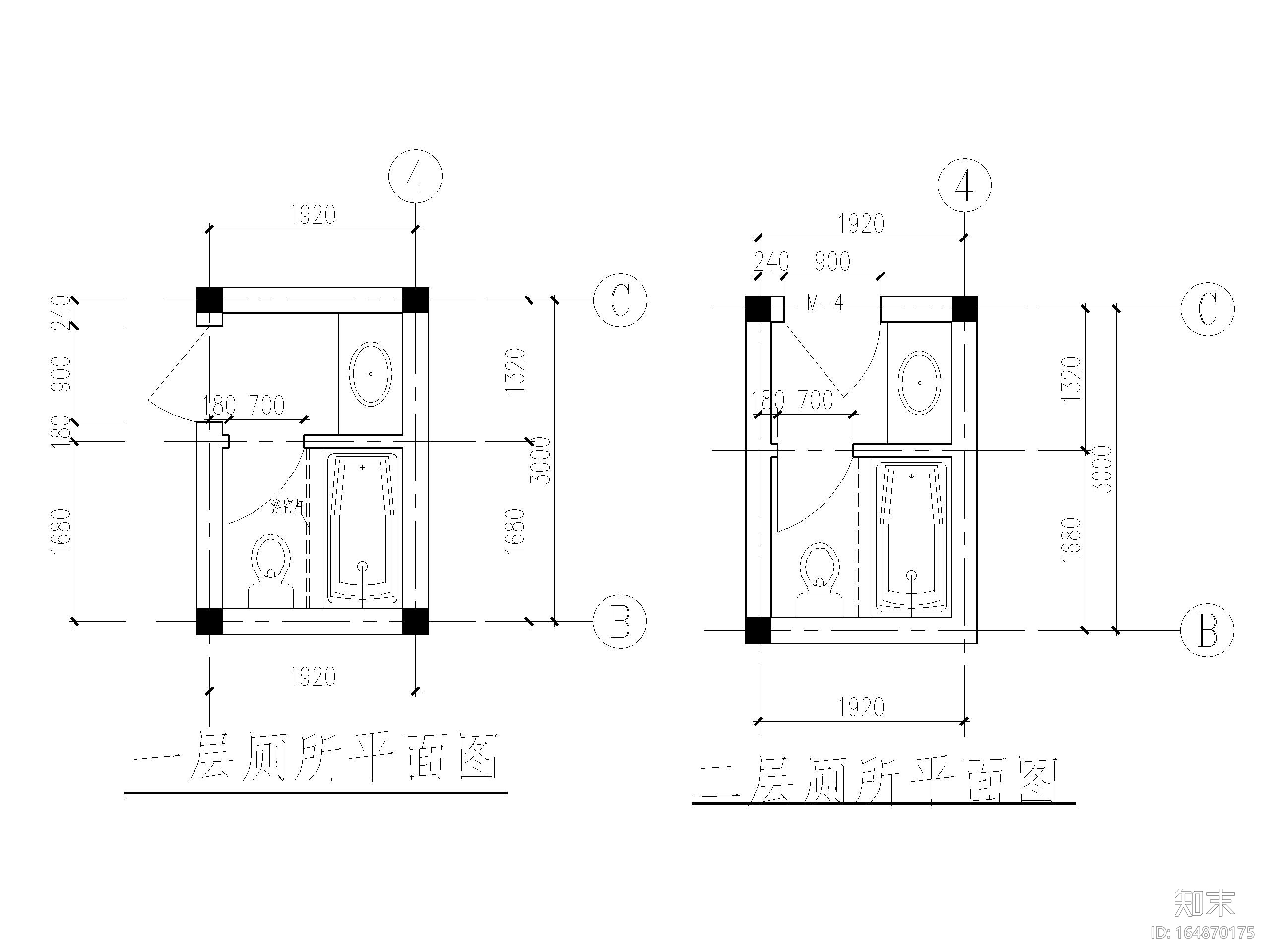 小面宽农村二层设计图cad施工图下载【ID:164870175】